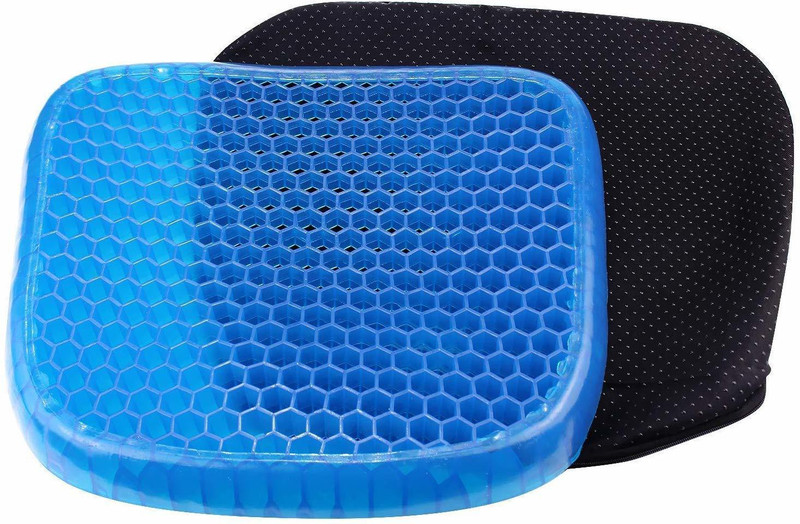 Fizloz Rubber Gel Soft Hip Support Back & Abdomen Support Back & Abdomen Support (Blue) Back / Lumbar Support(Blue)