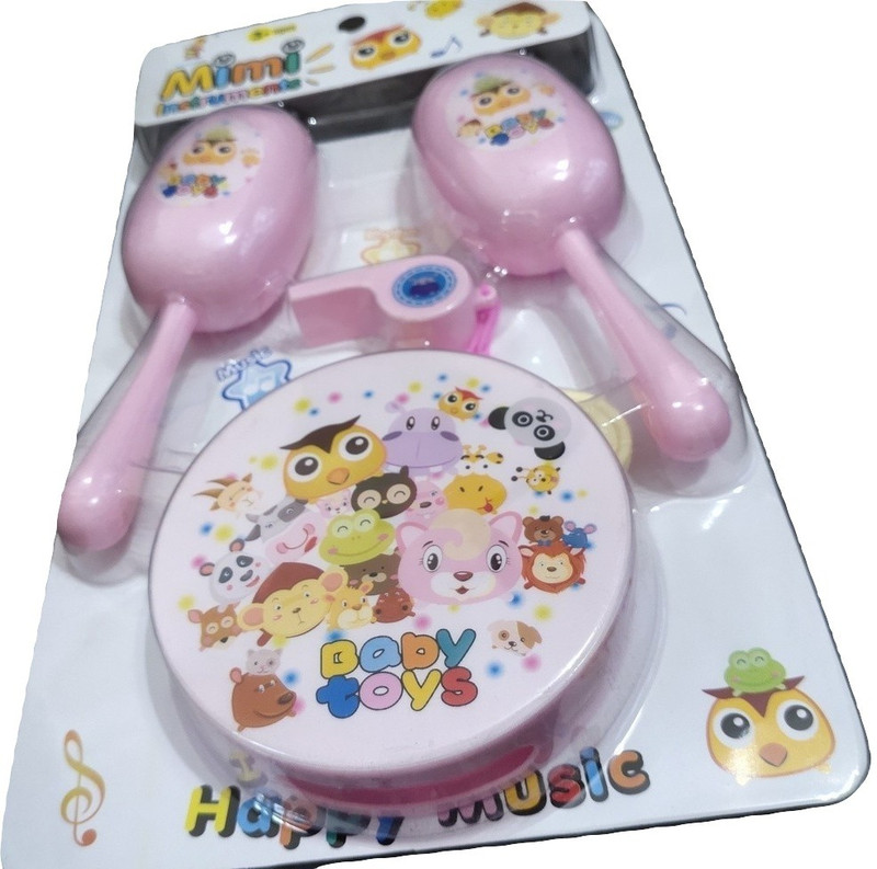 WISH IT Musical Toy Rattle Set Pack of 4 Rattle(Pink)