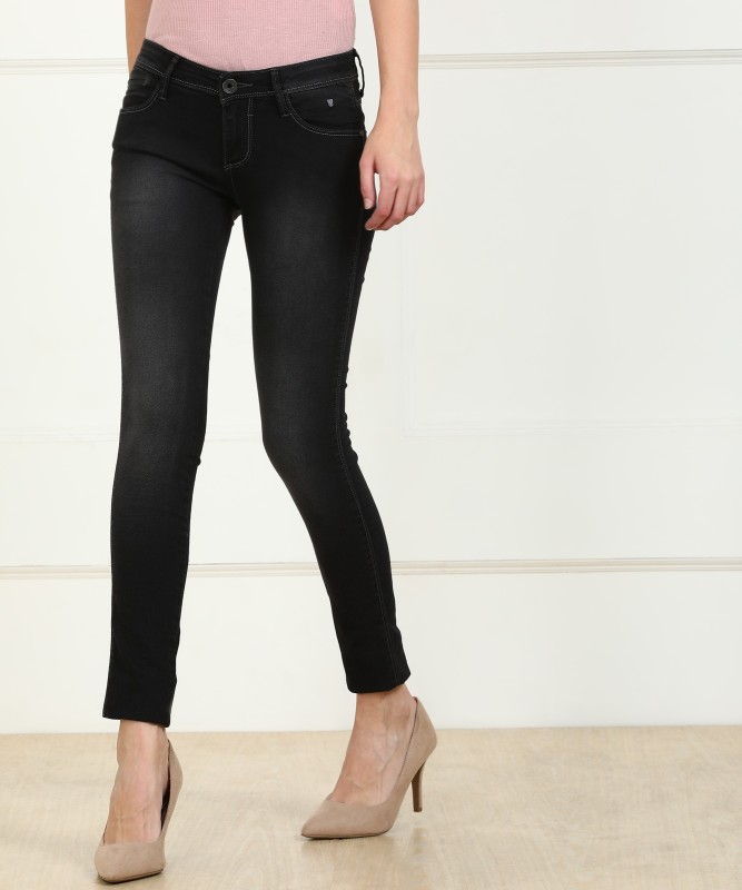 Wrangler Skinny Women Black Jeans