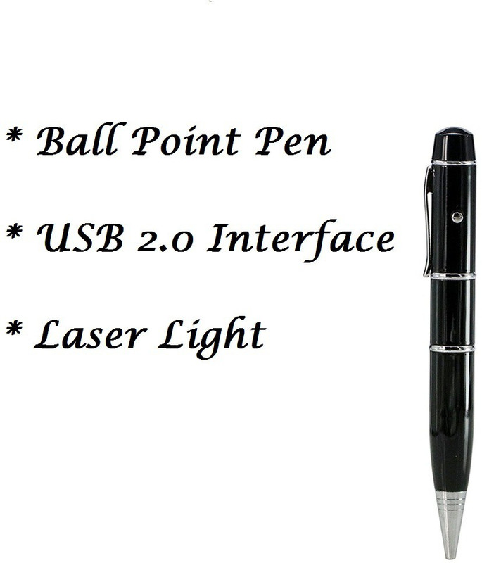 KBR PRODUCT INNOVATIVE DESIGNER FASHIONABLE STYLISH METAL LASER LIGHT BALL PEN USB 2.0 64 GB Pen Drive Compatible with Audio Player, Desktop Computer, Gaming Console, Laptop, Television USB 2.0 Metal Case(Black)