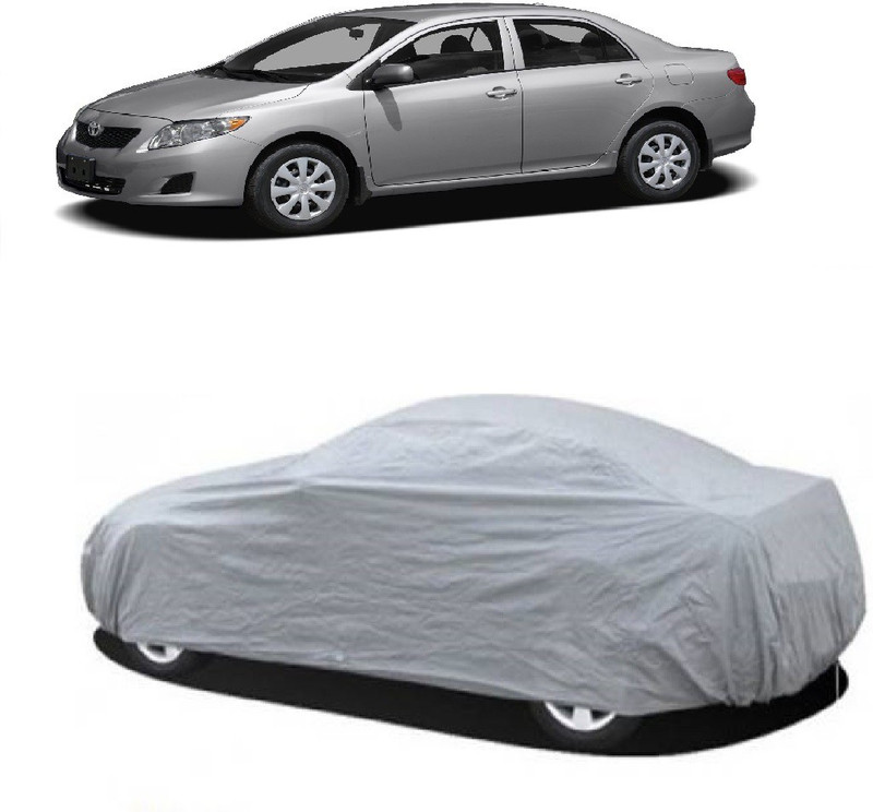 GIFFEN Car Cover For Toyota Corolla (Without Mirror Pockets)(Silver, For 2005, 2006, 2007, 2008 Models)