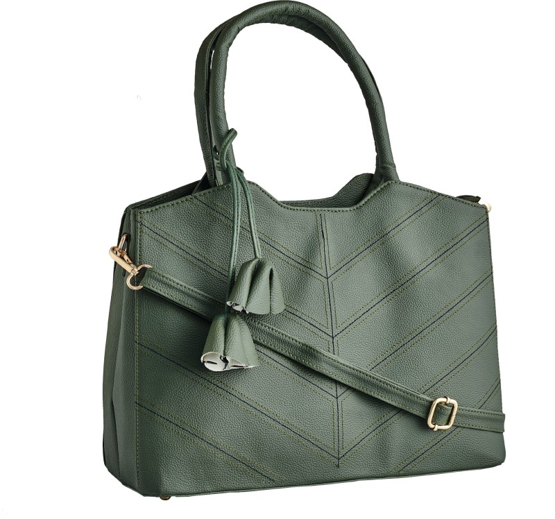Legal Bribe Women Green Hand-held Bag