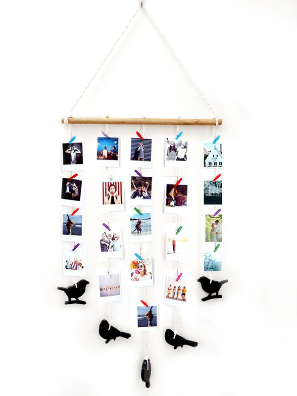 VAH Macrame with birds Wall Hanging Pictures Organizer 10 inch Photo Wall Hanging(1 GB, Multicolor)