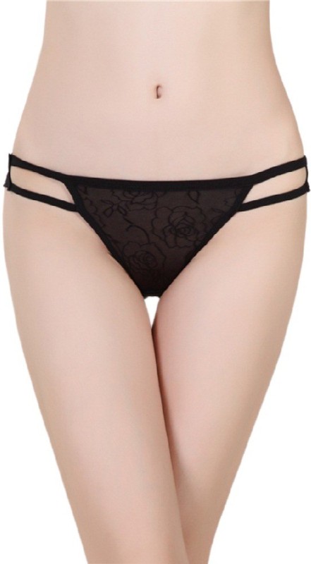 TIMI Women Hipster Black Panty(Pack of 1)