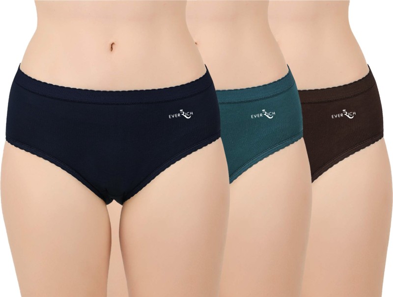 EverRich Women Hipster Multicolor Panty(Pack of 3)