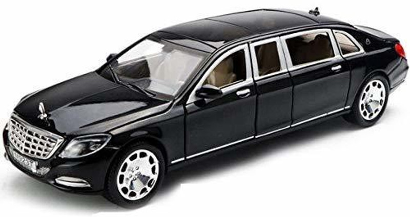 Galactic 1:24 alloy metal pullback Mercedes Benz maybach S650 die cast car for kids, openable doors with sound&light, best gifts vehicle, collection toy for suitable children.(baby boys&girls)(Multicolor, Pack of: 1)