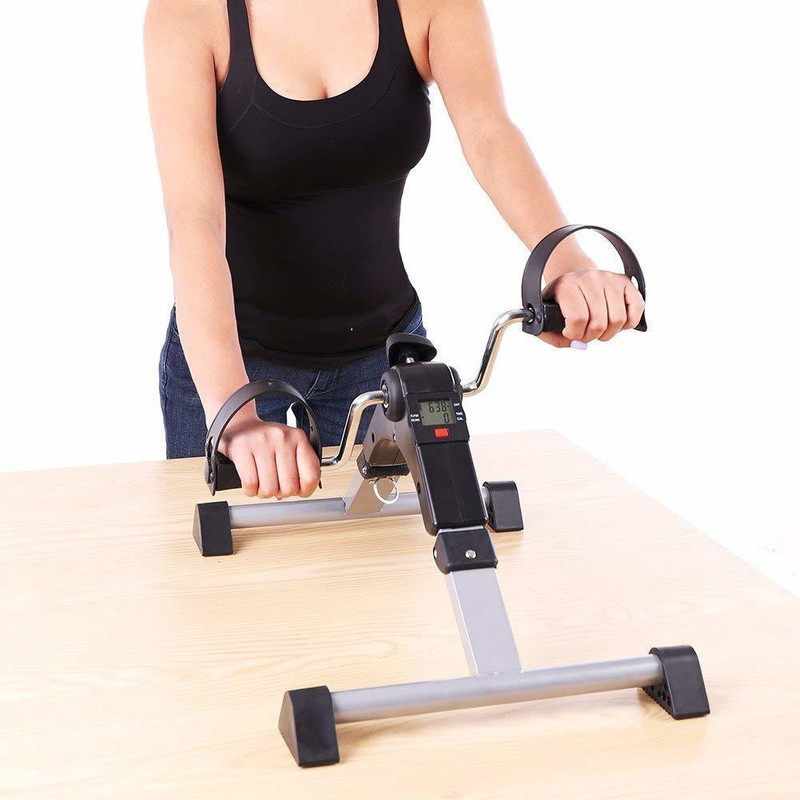 TORIVO Smart Foot Pedal Exerciser Cycle for Home Gym Fitnessss Cycle Digital Foldable P Mini Pedal Exerciser Cycle