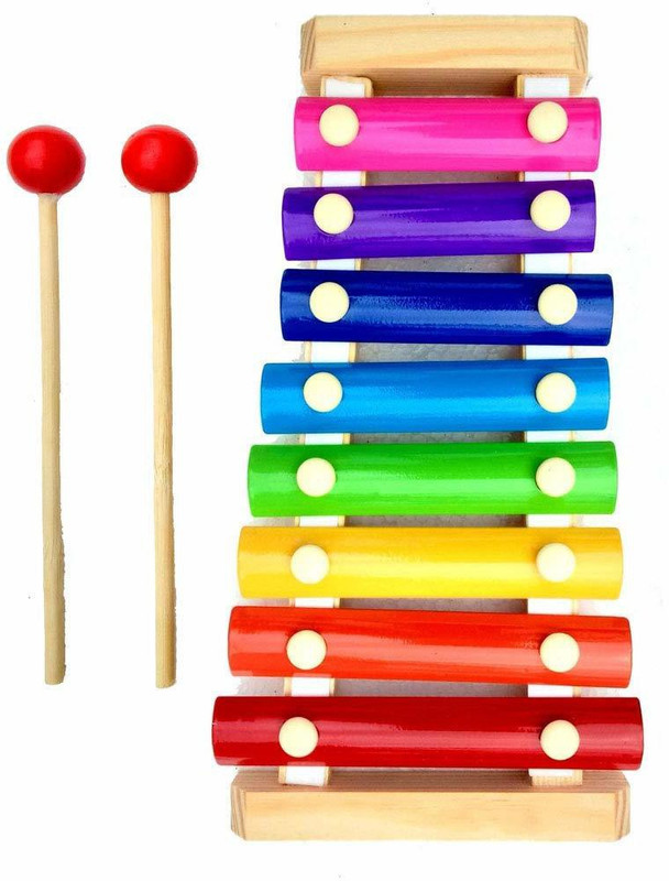 Ashmi Wooden Xylophone Multicolored Musical Toys First Musical Sound Instrument Toy for kids(Multicolor)