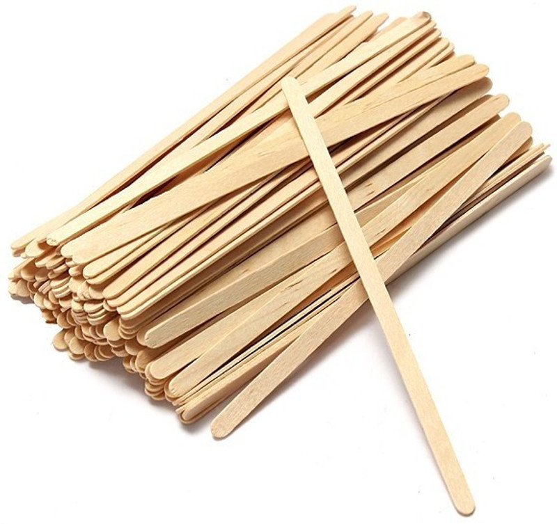 ZEONELY MART Wood Coffee Beverage Stirrers, Coffee Stir Sticks, size 5.5 inch length with square End - pack of -(1000pcs) Wooden 14 cm Stirrer(Gold Pack of 1000)