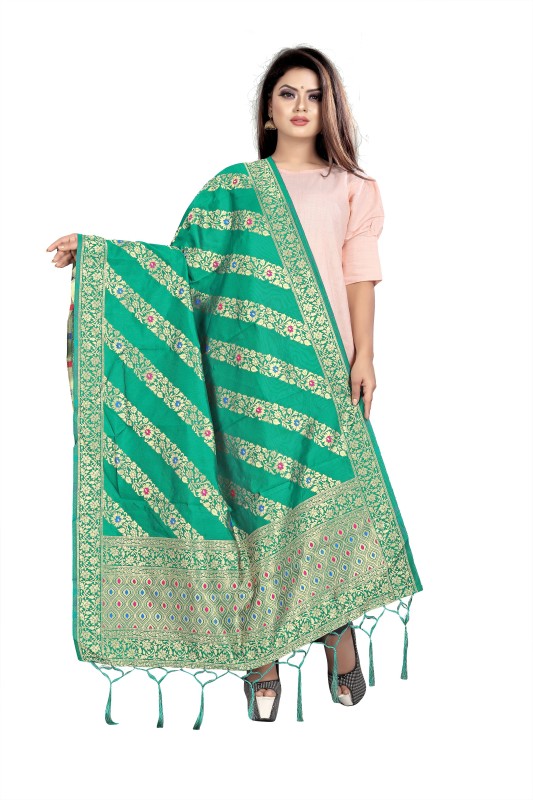 Hinayat Fashion Cotton Silk Woven Women Dupatta