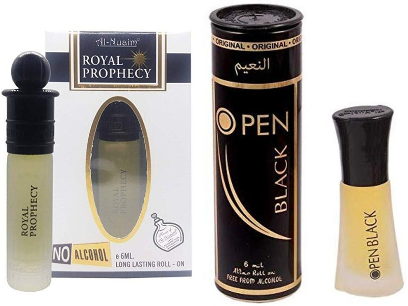 Al Nuaim ROYAL PROPHECY BLACK & OPEN BLACK Herbal Attar(Floral)