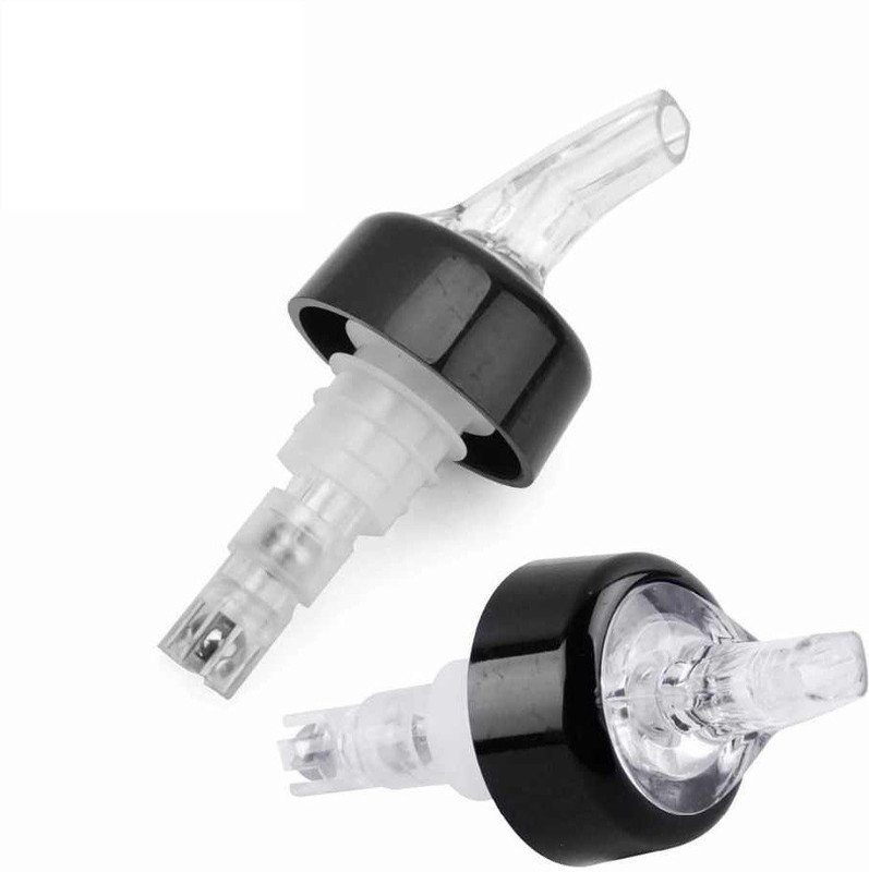 stupefying Wine Pourer Alcohol Liquid Dispenser Measuring(30ml) Plastic Bottle Stopper(Black, White)