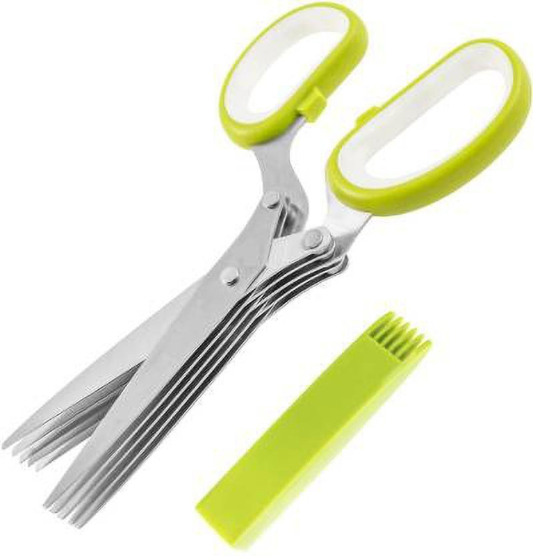 JUBLYN Plastic Herbs Scissor(Green)