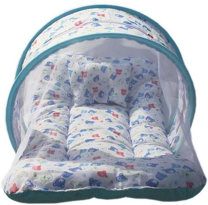 croox baby mosquito net bedding set PRINT YES(Fabric, Multicolor)