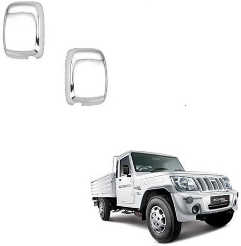 Elite HJGJ578 CAR CHROME MIRROR COVER(2002-2006) Plastic Car Mirror Cover(Mahindra Bolero)