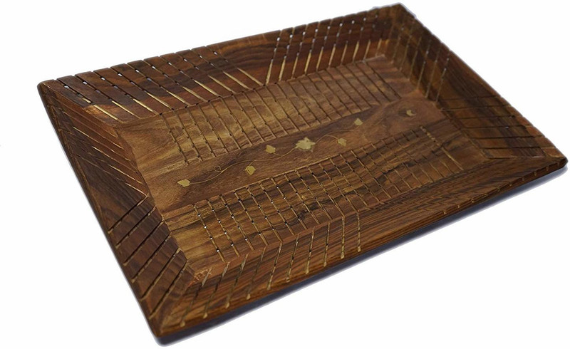 manzees 012 Glass Tray Set(wood)
