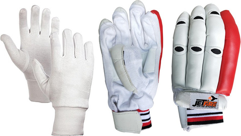 JetFire Basic Youth Batting Gloves With Best Inner Gloves (Age Group 8-14) Batting Gloves(Red, White)