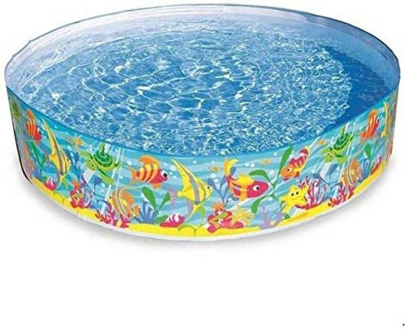 furshine Inflatable Baby Bath Tub Snap Set Water Pool(Multicolor)