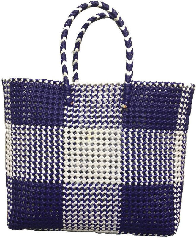 GR Trend Wire Basket / Multipurpose Bag / Reusable Plastic Straw Grocery Bag(Multicolor)