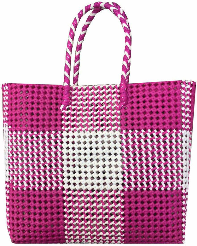 GR Trend Grocery Bag(White, Pink)