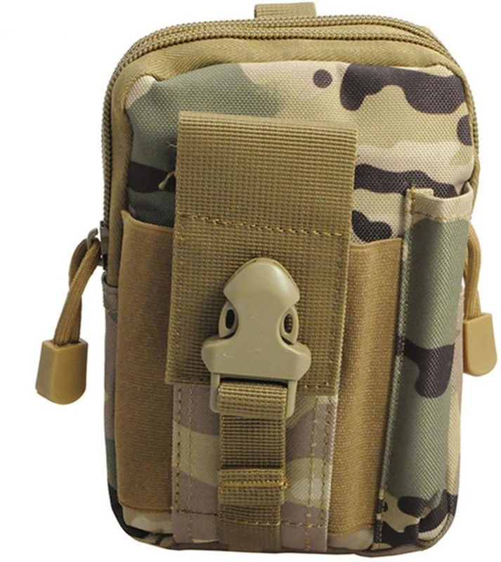 HARHIM Small Size Outdoor Waist Bag, Molle Pouch Camping Waist Belt Belt New Waist Belt Bag Sports Bag(Green)