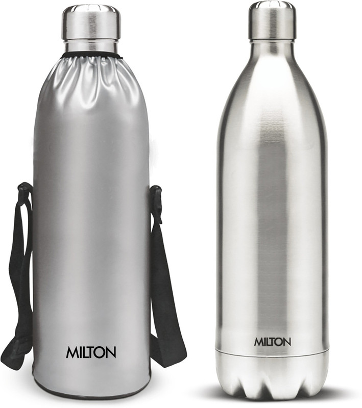 MILTON Thermosteel Duo 1800 ML 1710 ml Steel Flask(Pack of 1, Silver)