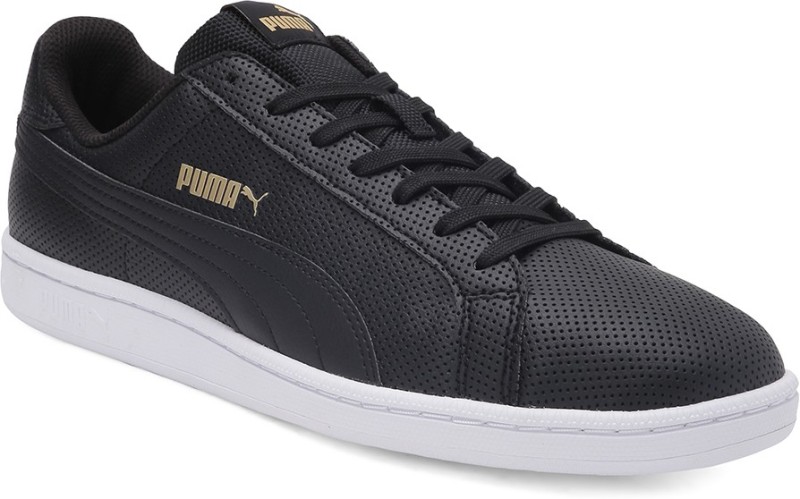 Puma Smash Fp Adults Unisex Black Tennis Sneakers For Men(Black)
