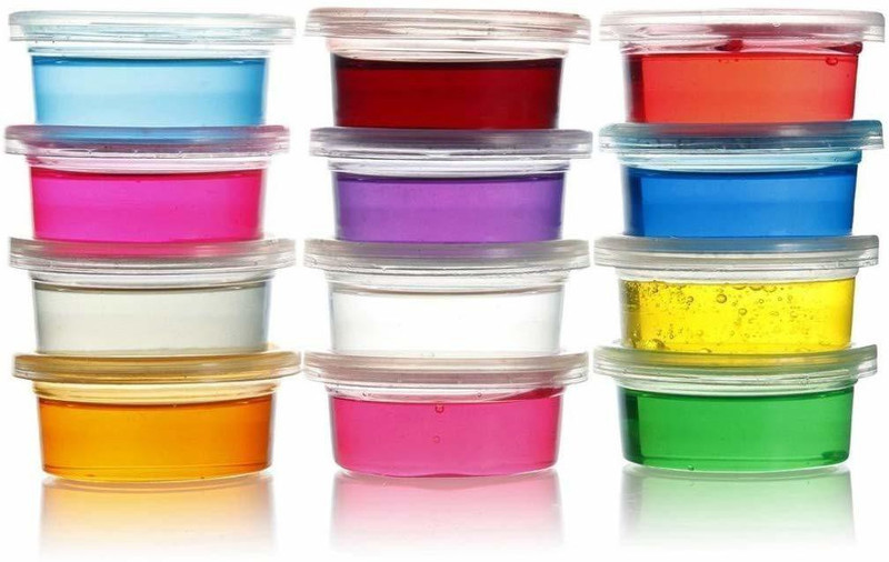 FRKB Crystal Clay 12 Colors Kids Slime Toys Multicolor Putty Toy