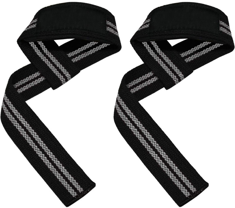 DreamPalace India ULTIMATE WEIGHT LIFTING STRAPS FOR PROFESSIONAL WORKOUT 2 PCS SET Hand Grip/Fitness Grip(Grey)