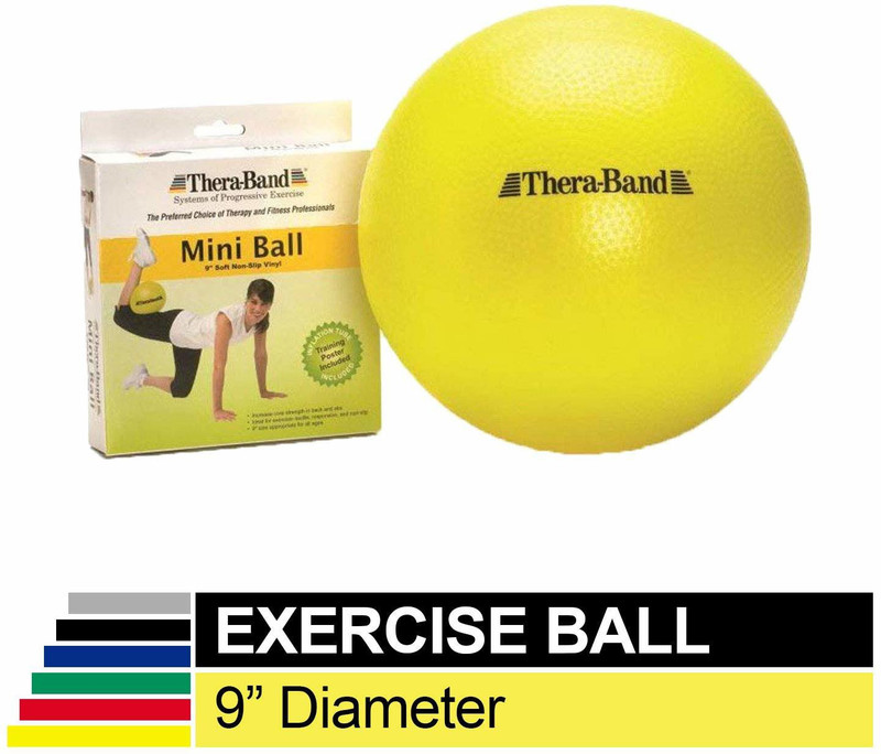 Theraband MINI BALL YELLOW 9INCH Medicine Ball(Weight:  1 kg, Yellow)
