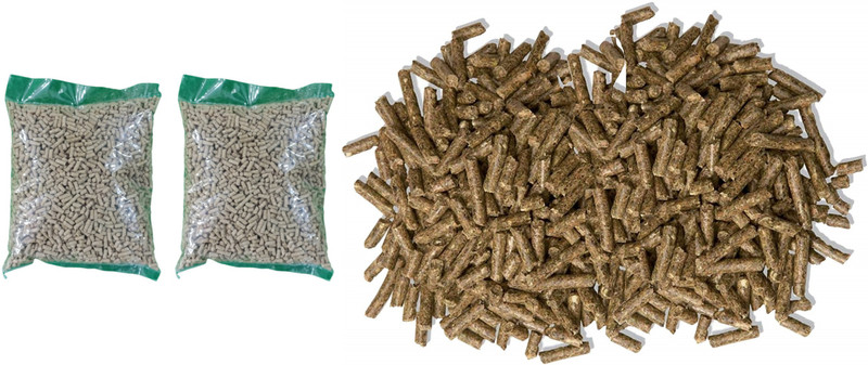 JJ FEEDS RABBIT,HAMSTER,GUINEA PIG PELLETS PACK OF 2 2 kg (2x1 kg) Dry Adult, Young, Senior Rabbit Food
