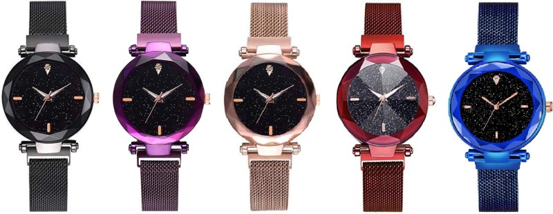 lectose girl magnet belt 5 watch set in one pack Girl's and...