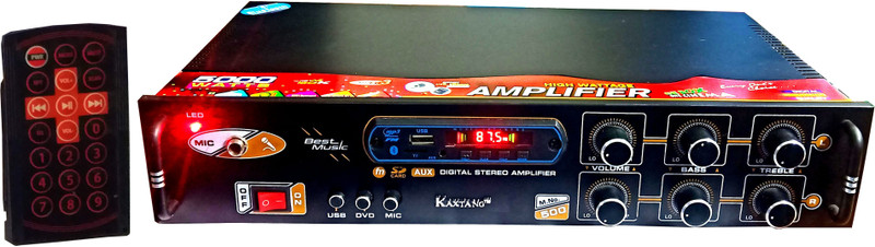 KAXTANG Colour Full Cabinet Orange Digital Sound TRANSISTOR 3055 DJ jhankaar remix Transistor Amplifier 5000 W AV Power Amplifier(Black)