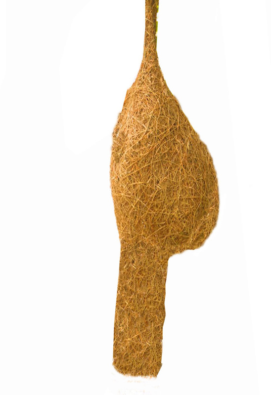 LIVEONCE ROUND organic coir bird nest for bird -STRONG Bird House(Hanging, Wall Mounting, Tree Mounting, Free Standing)