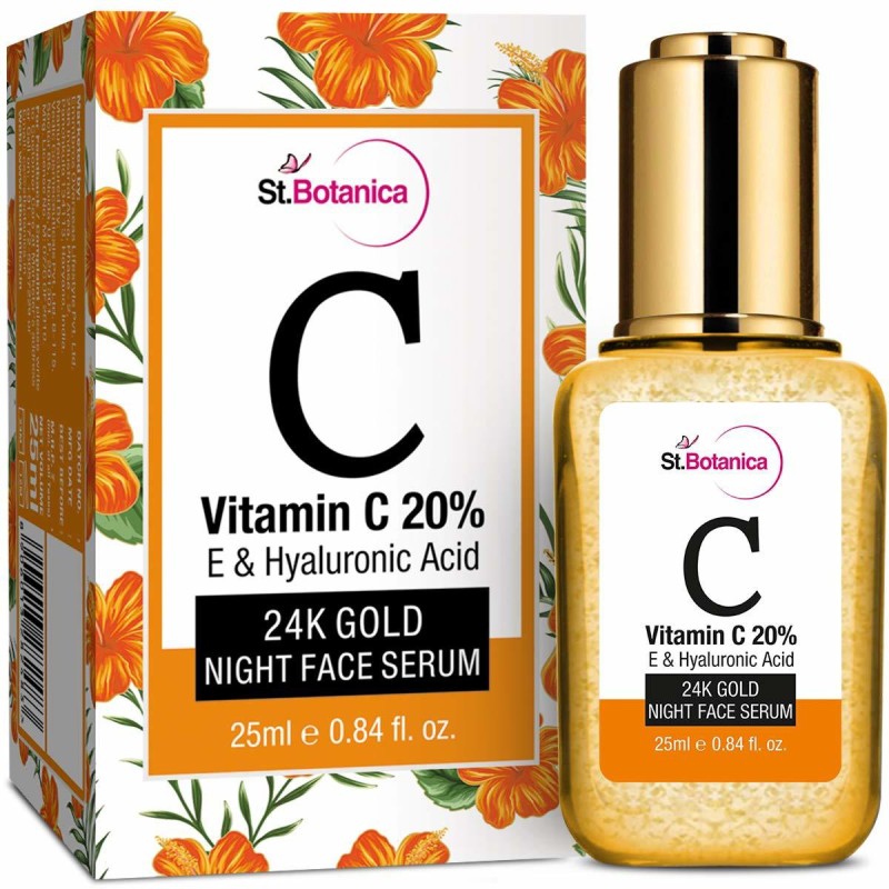 StBotanica Vitamin C 20%, E & Hyaluronic Acid 24k Gold Night Face...