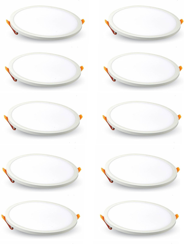 D'Mak 6 Watt LED Round False Ceiling/ Recessed Panel Light for POP Recessed Ceiling Light Ceiling Lamp(White)