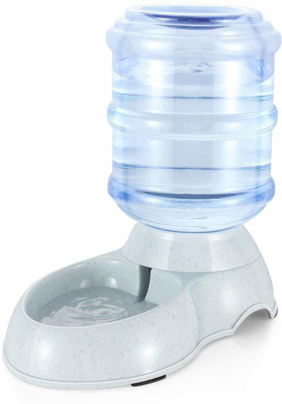 Kesig round Plastic Pet Bowl & Bottle(3000 ml White)