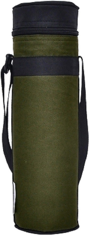 Marine Pearl Thermal 1L Bottle Cover Carrier Holder Sleeve with Adjustable Shoulder Handle & Zipper Closure (Army Green)(Green)
