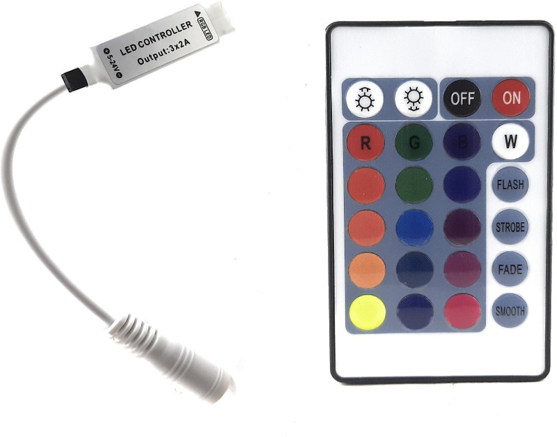 SME RF Wireless Remote LED Driver LED Strip Light 6 A Step Dimmer(White)