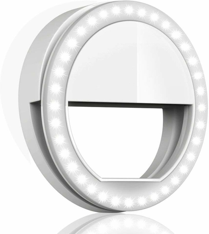 VSEMPIRE Portable Selfie Beauty LED Ring Light for Smartphones,Tablet,laptops Ring Flash Ring Flash(White)