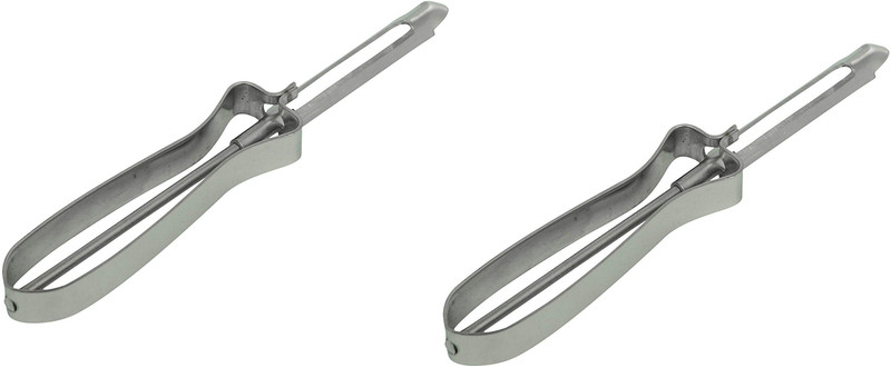rushabh collections FLOATING PEELER Straight Peeler Set(Steel Pack of 2)