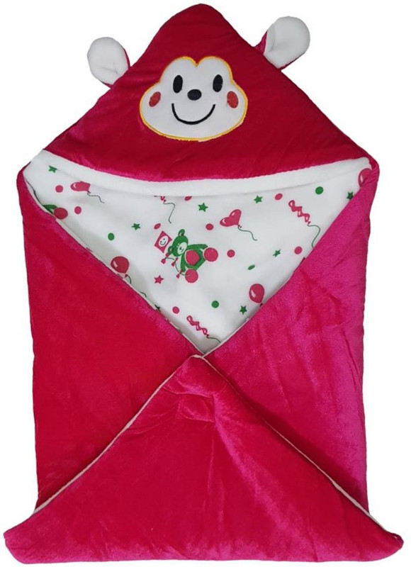 BRANDONN HOODED FOAM FILLED WELCROW STICHED SAFETY BAG Sleeping Bag(Pink)