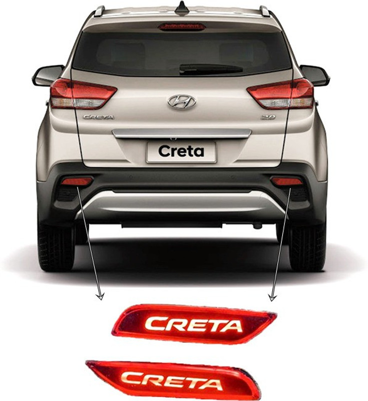 EliteAuto Creta (Type 2) Car Reflector Light(Red)