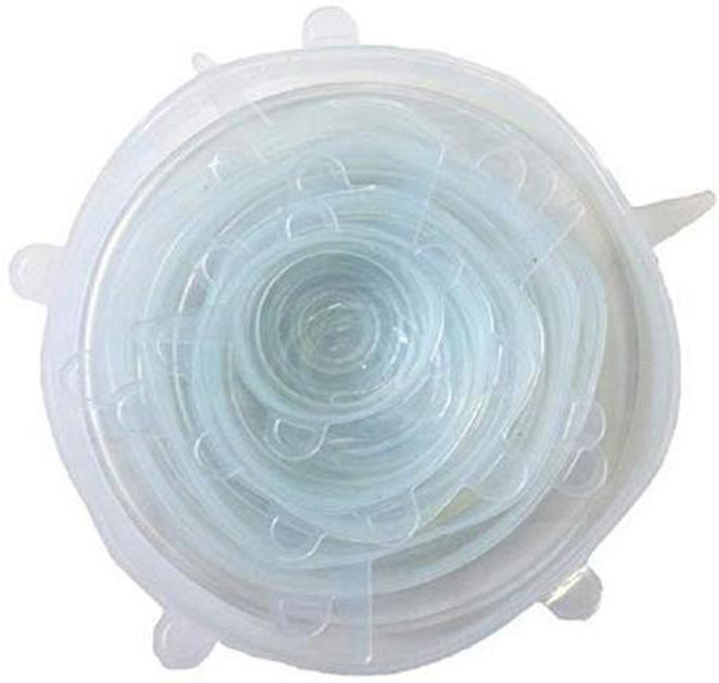 TRACEY Suction Cover Cooking Pot Silicone Stretch Lids -6 Pieces/Set 2.6 inch Lid Set, Pack of 1(Silicone)