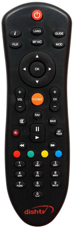 Dish TV Hd remote Dish tv Remote Controller(Black)
