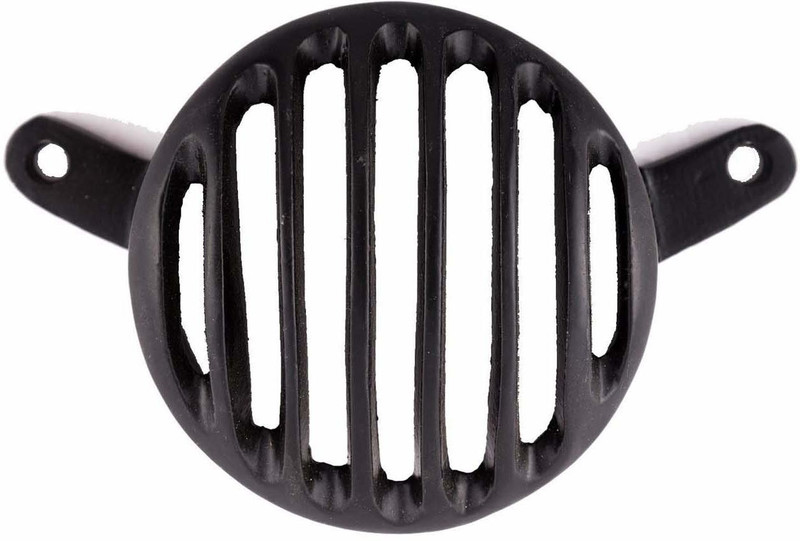 Ramanta Metal Bullet Tail Light Grill for Royal Enfield Bullet Classic 350 & 500 (1 Pc Tail Light Grill, Black Without Cap) Bike Headlight Grill(Black)