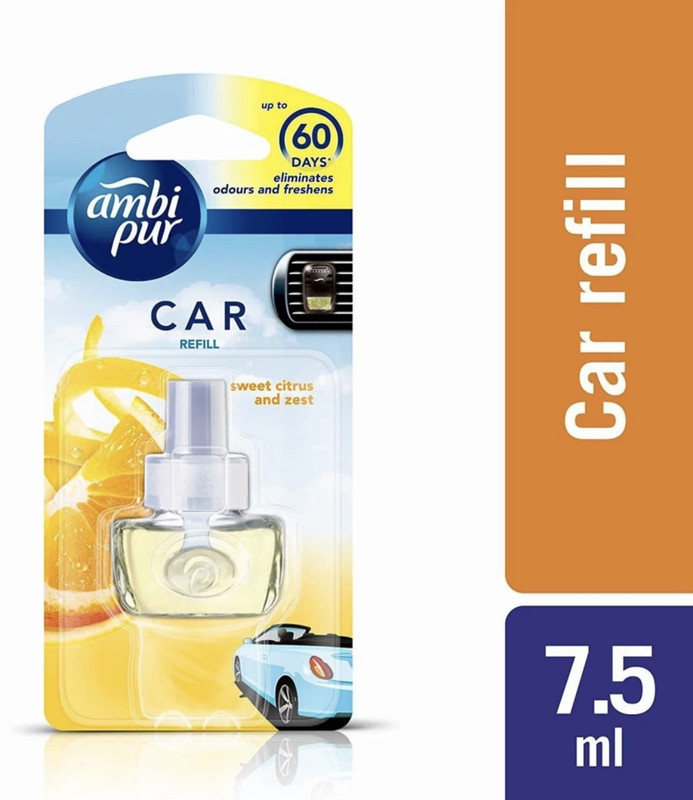 Ambipur SWEET CITRUS Car Freshener Car Freshener Refill Car Refill(7.5 ml)