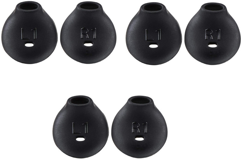 Newvent 6 Pcs (3 pair ) level u earbuds cover soft silicon In The Ear Headphone Cushion(Pack of 3, Black)