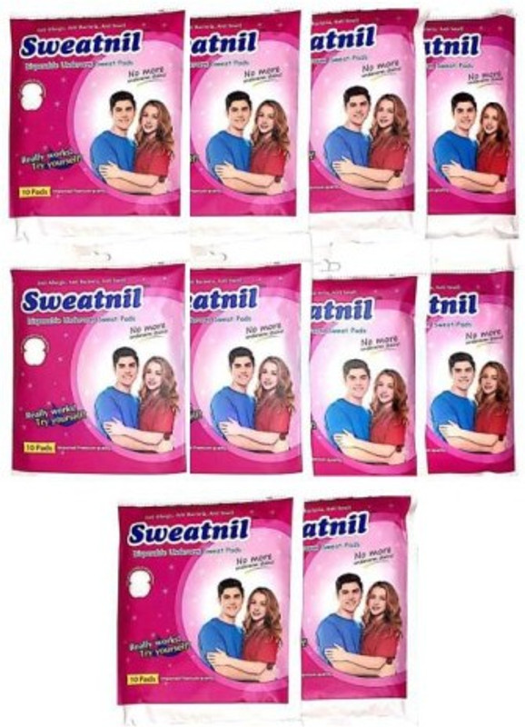 Sweatnil 4 Packs of Self Stick Disposable Underarm Sweat pads Sweat Pads