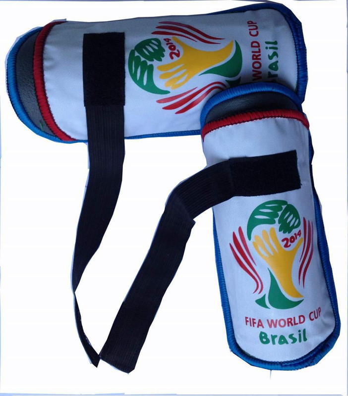 Navex Shin Guard Pads Protector club FCB Football Shin Guard(Multicolor)